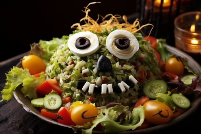Salat-Gesicht